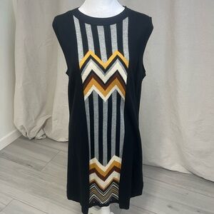 Missoni Target Women's Tunic Dress Retro Mod Chevron Sz L